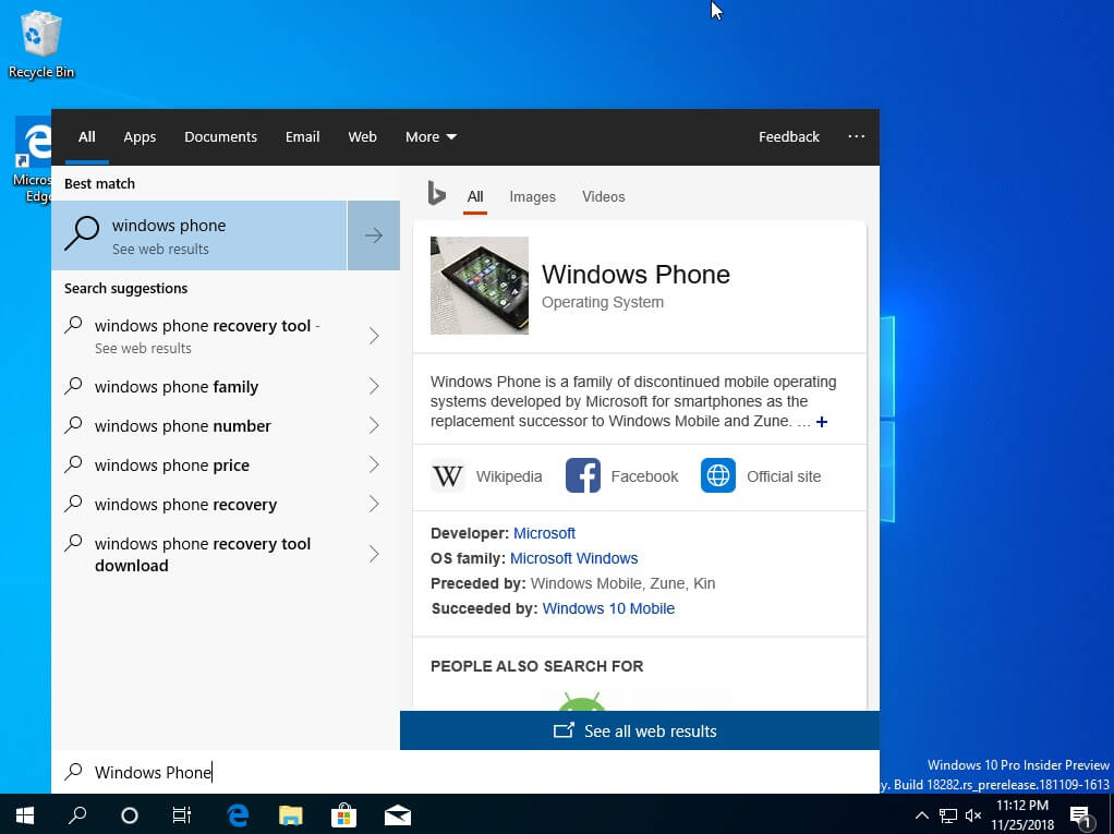 Closer look at Windows 10’s rumoured new Search experience, volume flyout Search-in-Windows-10-part-2.jpg