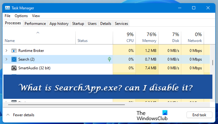 What is SearchApp.exe? Can I disable it? Search.png