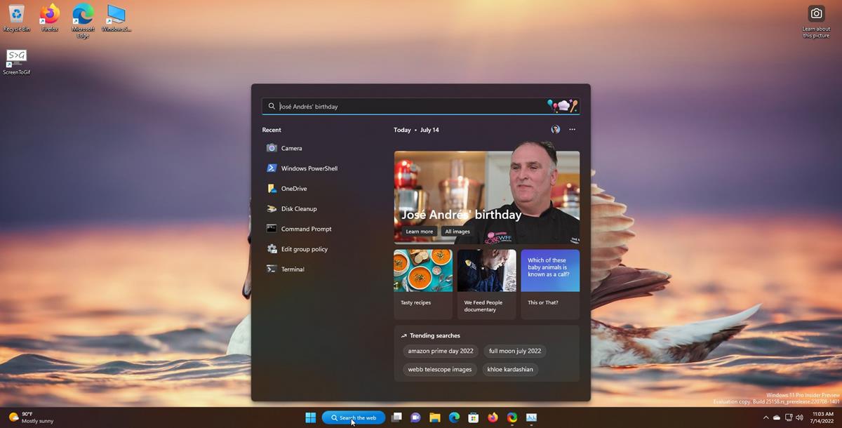 Windows 11 Insider Preview Build 25158 introduces a large Search the Web shortcut on the... Search-the-Web-shortcut-on-the-Taskbar.jpg