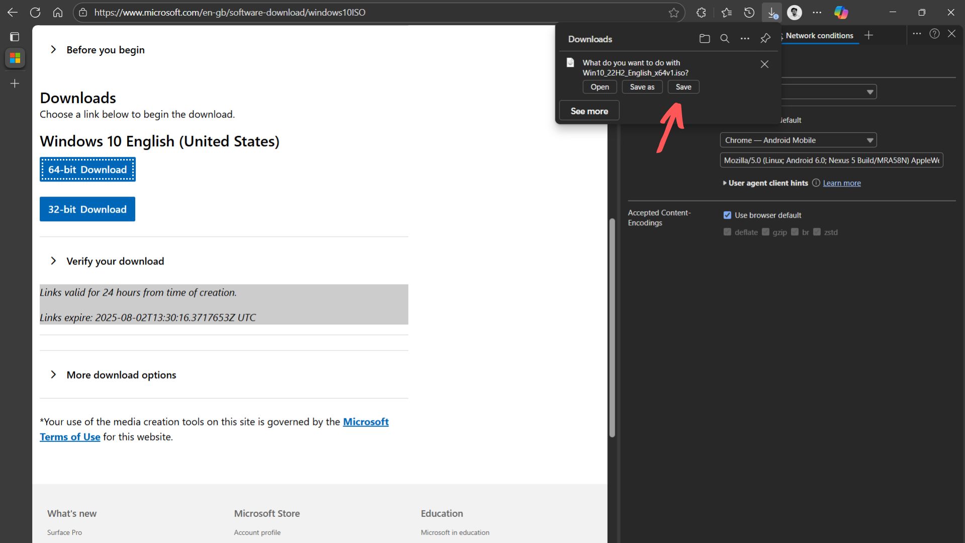 Download Windows 10 ISO files, save a copy before end of support Select-64-bit-or-32-bit-for-Windows-10.jpg