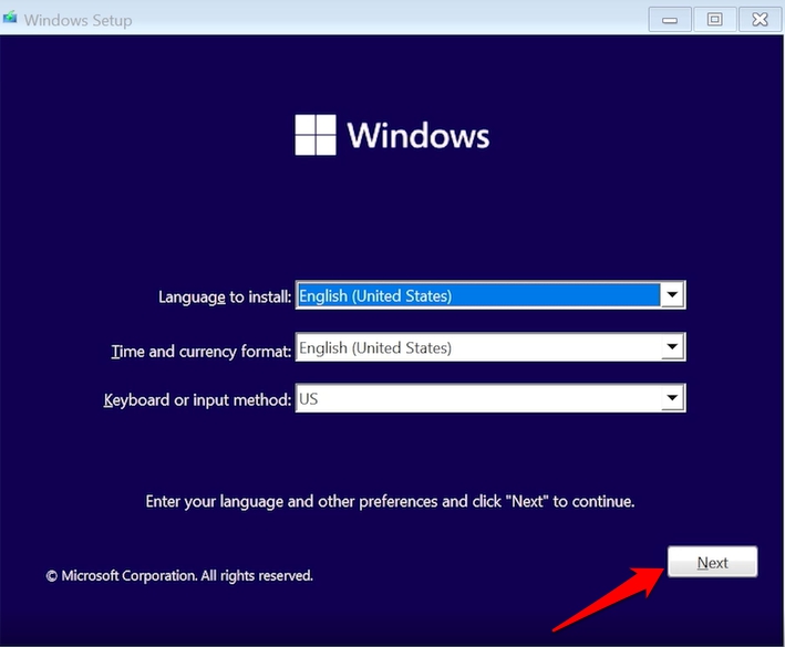 Microsoft: Don’t fall for unwanted apps on Windows 10, clean install Windows 11 ASAP select-country-language-and-time-to-setup-Windows-11.jpg