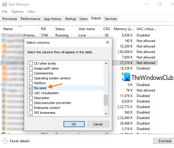 How to check if a process is running with admin rights in Windows 10 select-Elevated-option-and-press-ok.png