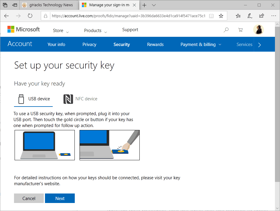 How to set up a security key for your Microsoft Account set-up-security-key.png