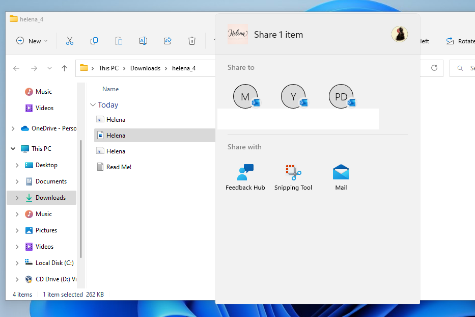 Windows 11 version 22H2: file explorer changes share-windows-11.png