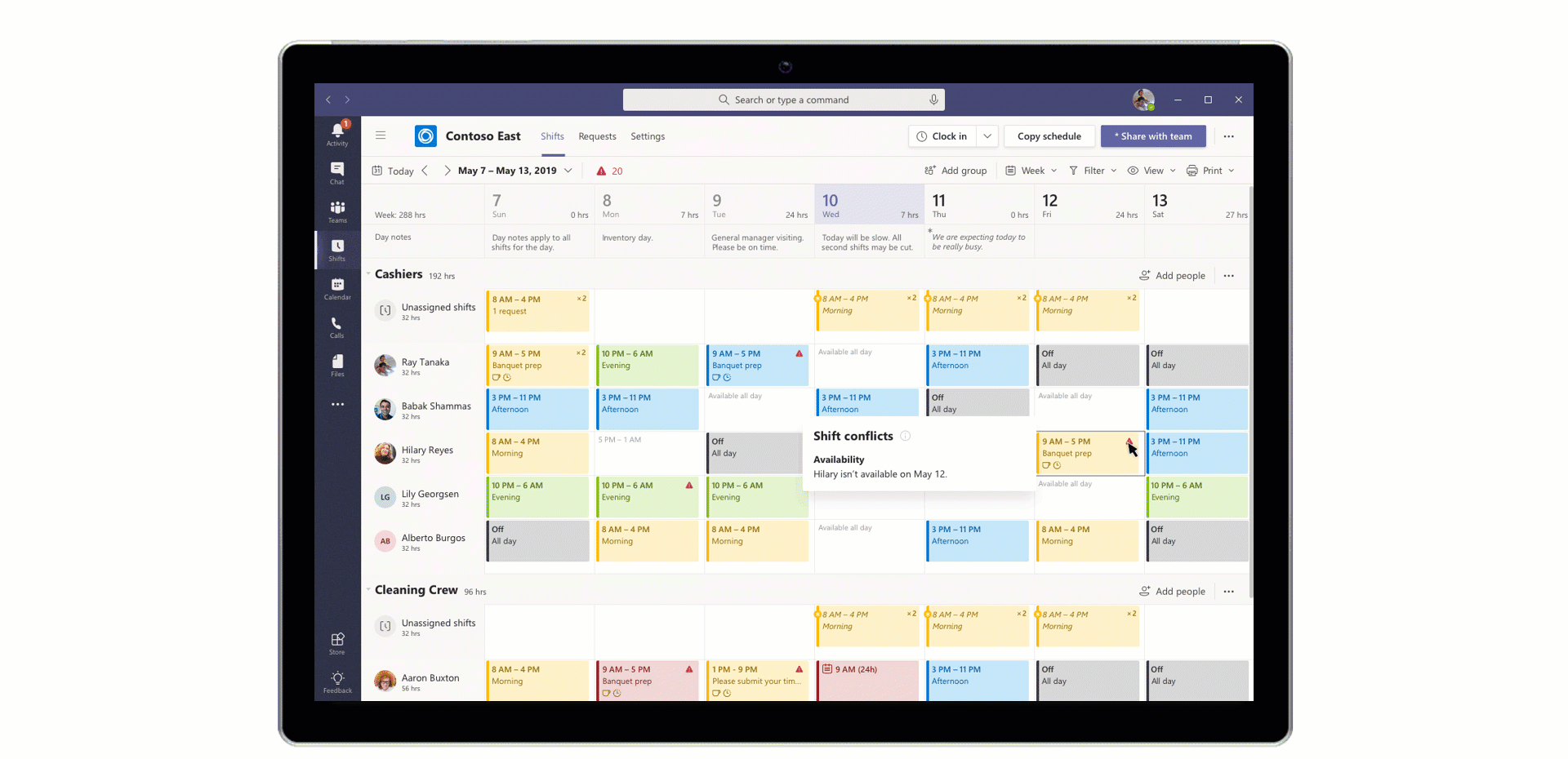 What is New in Microsoft Teams for November 2020 ShiftsScheduleAssistance.gif