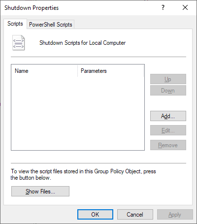 Back to Basics: Windows Shutdown Autostart explained shutdown-properties.png