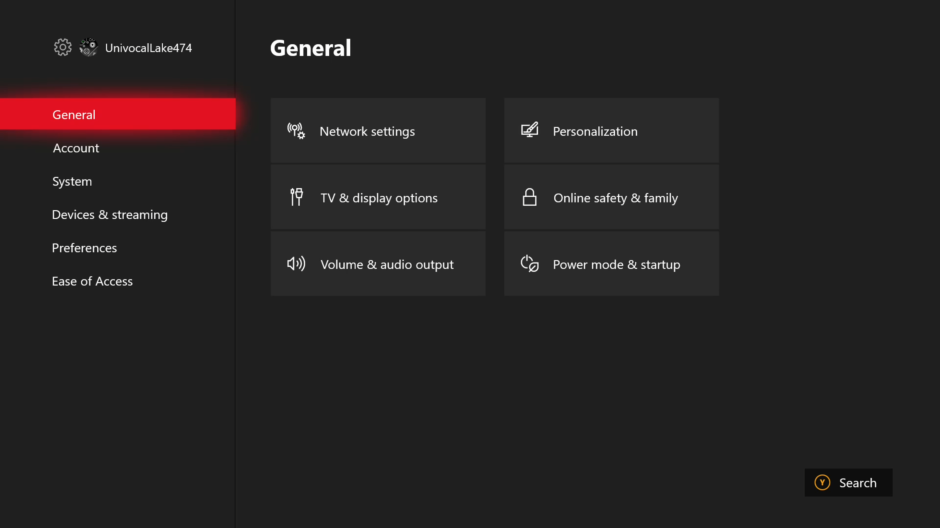 Xbox One Preview Beta and Delta ring 1911 Update 191024-1945 - Oct. 30  Xbox Simple-Settings-Experiment.png