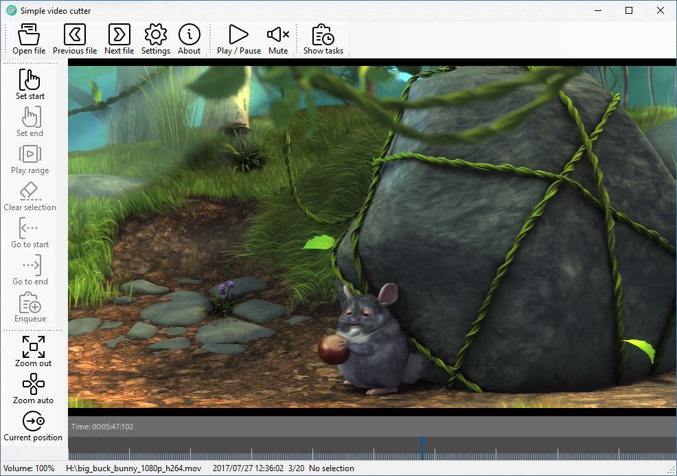 SimpleVideoCutter is a free and incredibly easy to use video trimming tool for Windows SimpleVideoCutter-video-preview.jpg