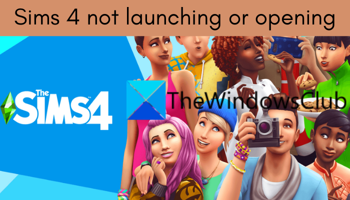 Fix Sims 4 not launching or opening on Windows PC Sims-4-not-launching-or-opening.png