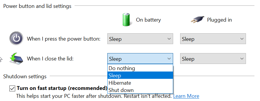 How to make the computer automatically hibernate after closing the lid for some time? sjWwl.png