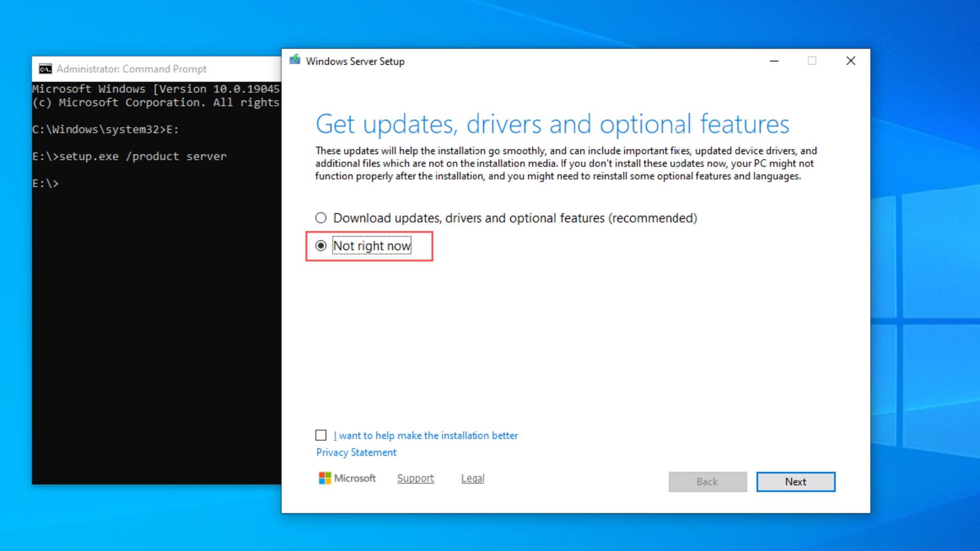 Can you still bypass Windows 11 requirements as Windows 10 hits EOL? We tested it Skip-updates-driver-and-optional-feature-check-in-Windows-Server-Setup-installation.jpg