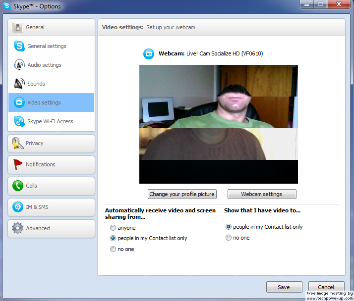 Strange Video issue with Skype Version 8.46.0.60 skype%20video%20problem.png