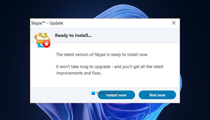 Skype installs every time I open it in Windows 11/10 Skype-installs-every-time-I-open-it.jpg