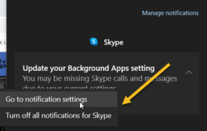 How to manage Notification settings in Windows 10 skype-notification-300x190.png