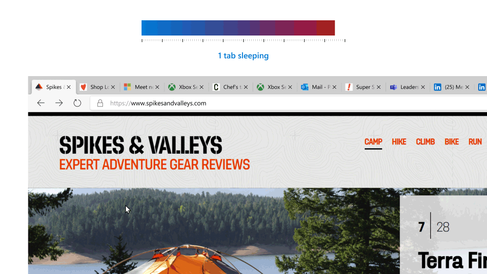 Microsoft Edge 89 delivering improved browser performance SleepingTabs_GIF1_v2.gif