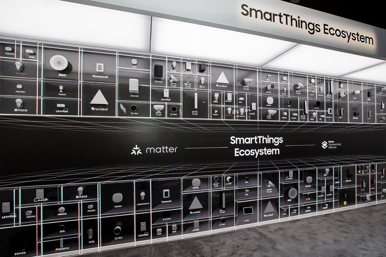 A laptop CES 2023 SmartThingsEcosystemWall1.jpg