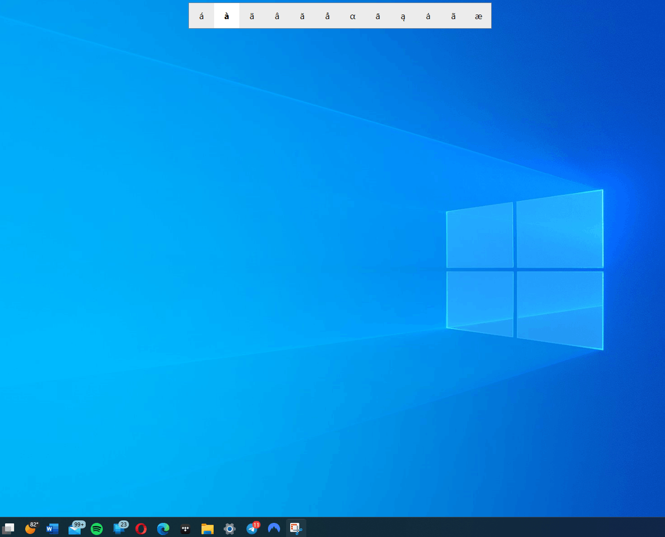 Special character menu opens when I press any letter key + space bar. SMBhNRWV3f2ePd266fXYkENt6DWXfHVqzR0n9qPhoFodXdQfdROV4SjFHjUAynal9QWEE5bSMwDQURuNPVucFv17LRaKg%3d.png