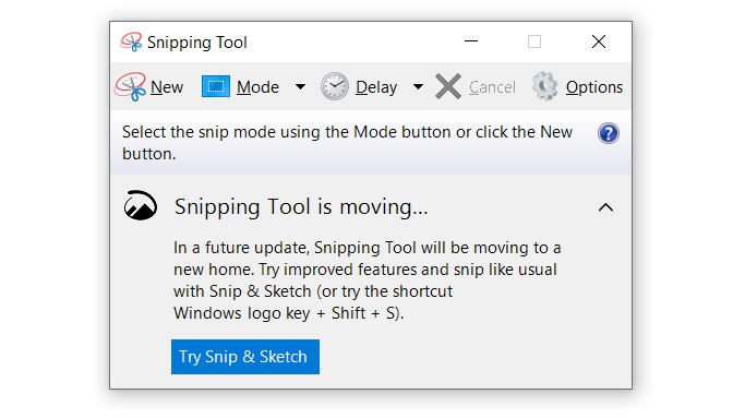 Another Windows 7-era tool is becoming optional in Windows 10 Snipping-Tool.jpg