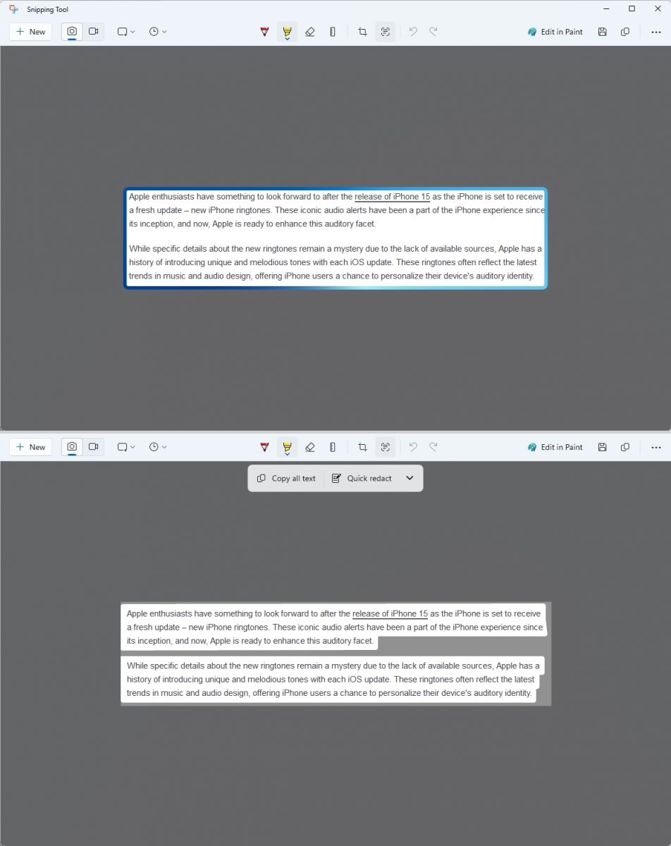 Windows 11's Snipping Tool is getting a text recognition feature called Text Actions Snipping-Tool-text-actions-scaled.jpg