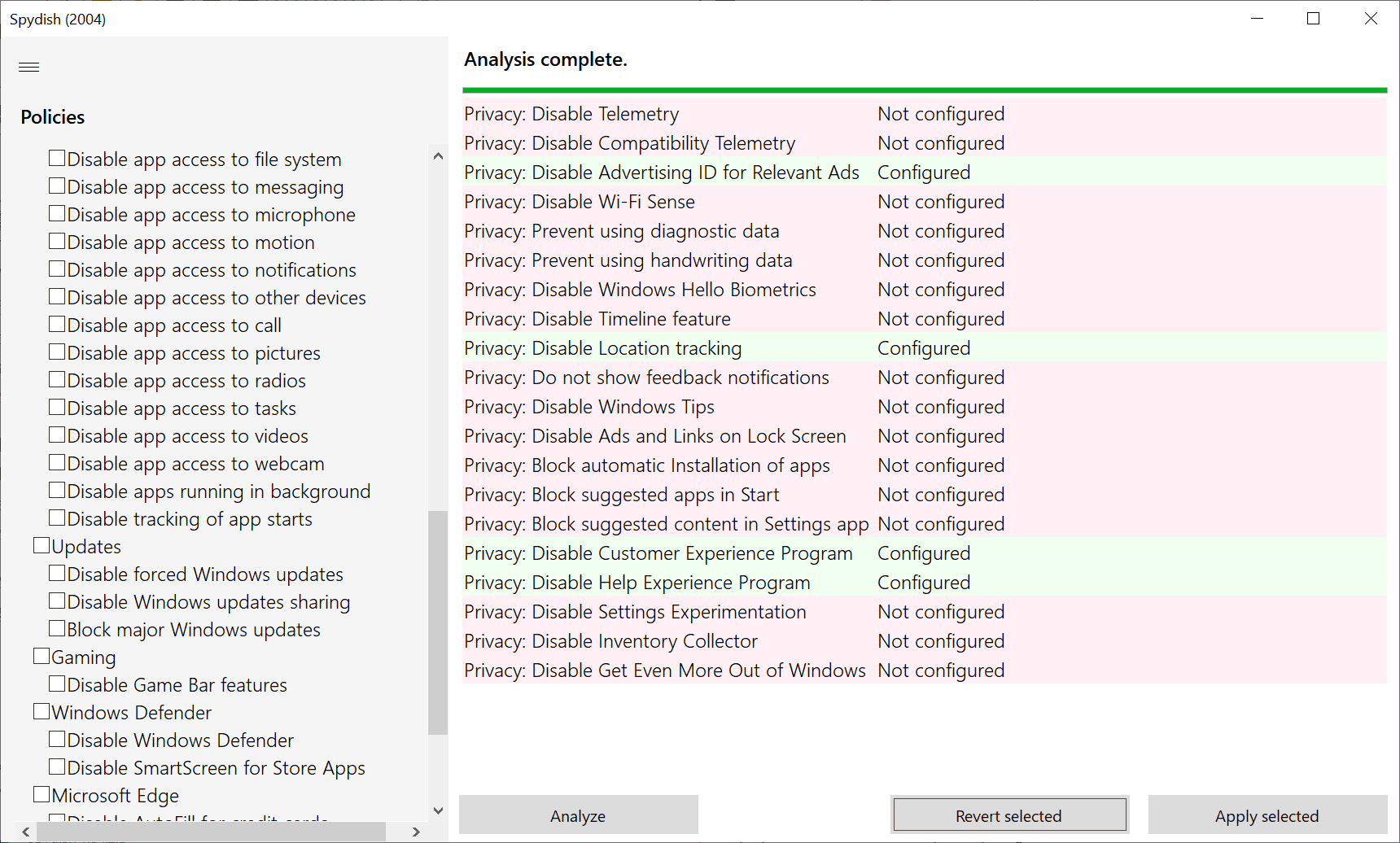 Latest Spydish can now prevent the installation of major Windows 10 updates spydish-windows-10-feature-updates-block.png