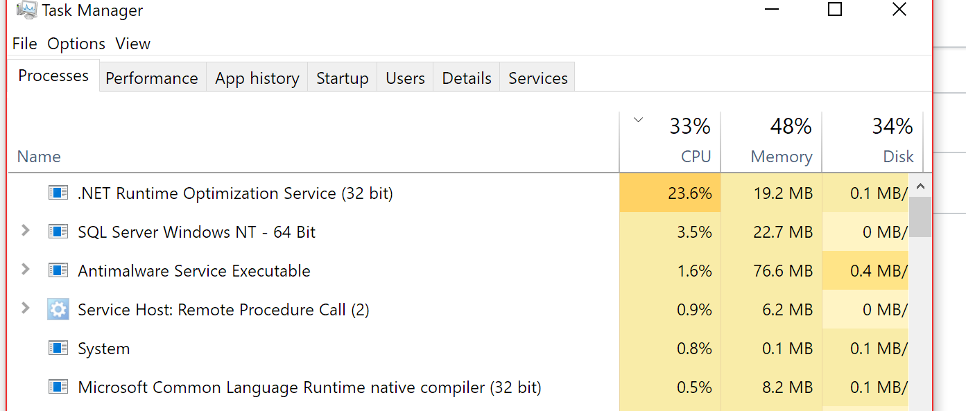 What is the .NET Optimization thing and why is it eating my cpu? sS1F0.png