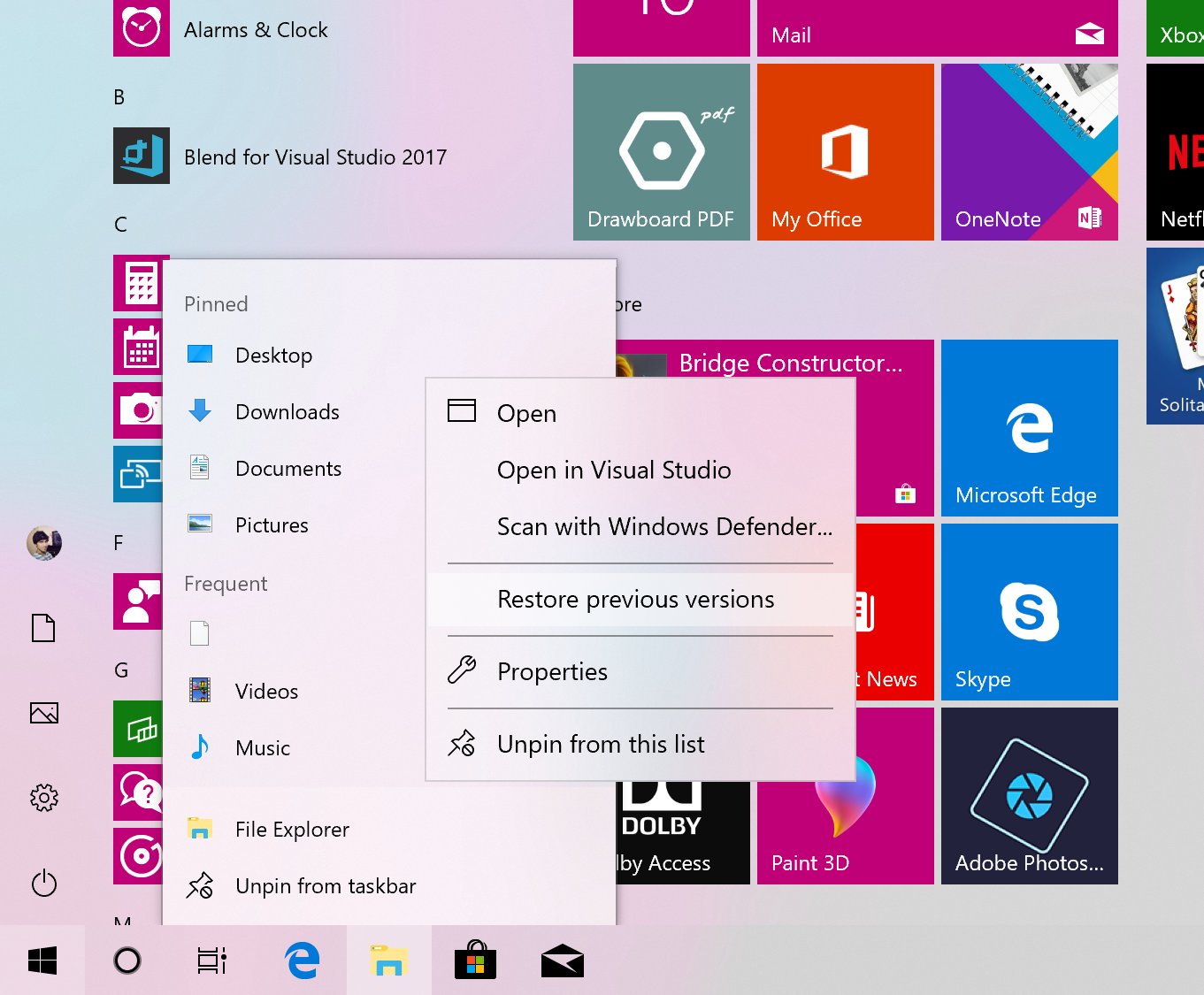 A closer look at Windows 10’s new refreshing light theme Start-Context-Menu.jpg