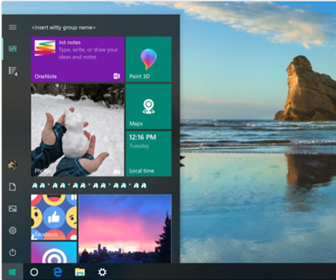 Windows 10 floating Taskbar menu design spotted in preview builds start-menu-2.png