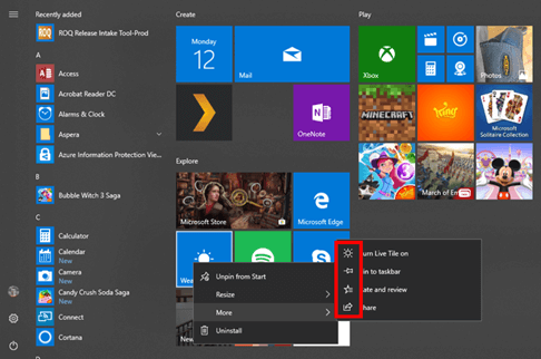 Latest Windows 10 Insider build features the redesigned Start menu start-menu-3-1.png