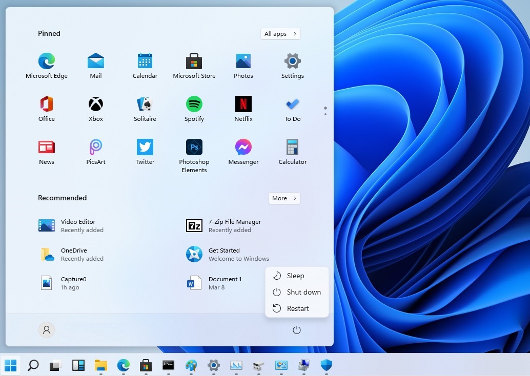 Hands-on with new Windows 11 Start Menu, arriving later this year Start-Menu-power-options.jpg