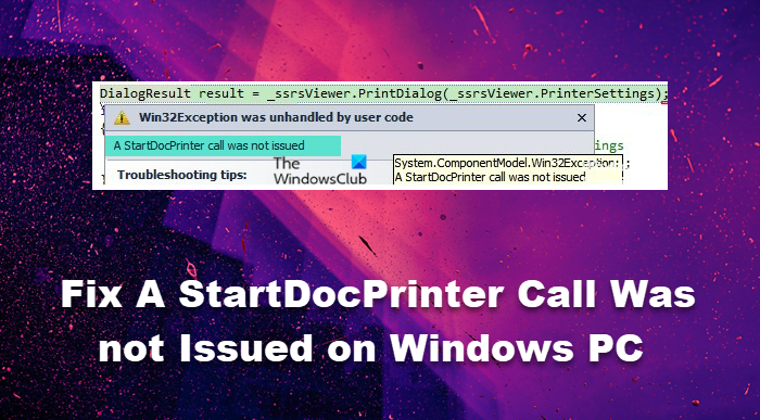 Fix A StartDocPrinter call was not issued on Windows PC startdocprinter.png