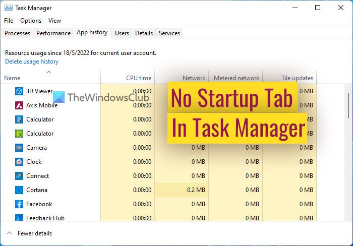 Startup tab missing from Task Manager in Windows 11/10 startup-folder-missing-3.jpg