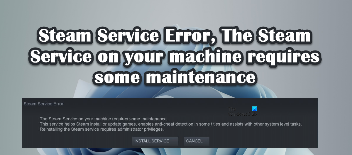 Steam Service Error, The Steam Service error requires some maintenance steam-service-error.png