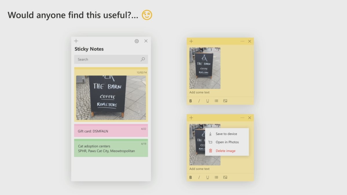 Microsoft teases Windows 10 Sticky Note update with image support Sticky-Notes-image-feature.jpg