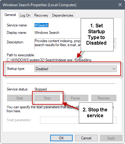 How to manage search indexing on Windows 11 stop-windows-search.png