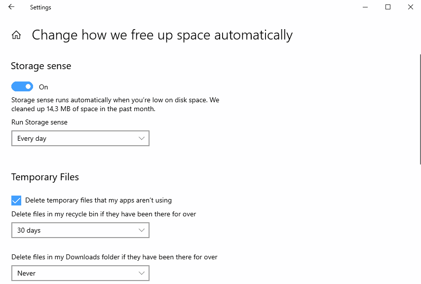 Microsoft confirms Disk Cleanup tool deprecation in Windows 10 storage-sense-windows-10-version-1809.png
