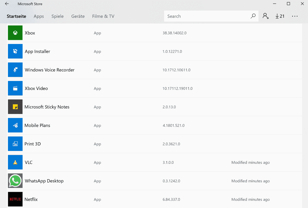 Microsoft Store remembers App history for local users store-app-history-local-account.png