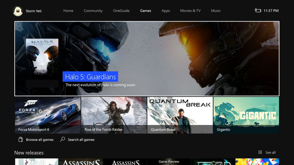 Closer look at Windows 10’s rumoured new Search experience, volume flyout Store_Games_Home_Halo5-940x528.png