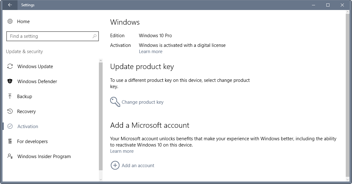 How to get windows 10 licence form Microsoft account? SU1Ru.png