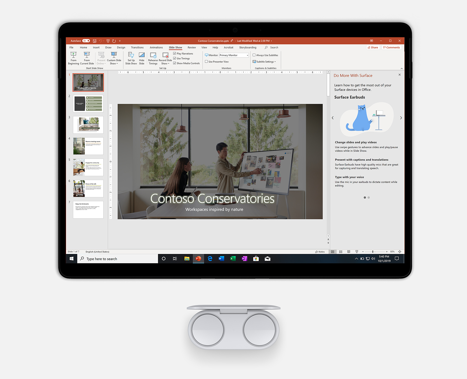 Microsoft 365 new innovations in voice, digital ink, and touch Office SURFACE-1b.png