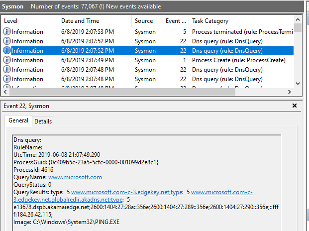 Sysmon update introduces DNS Query Logging sysmon-dns-query-logging.png