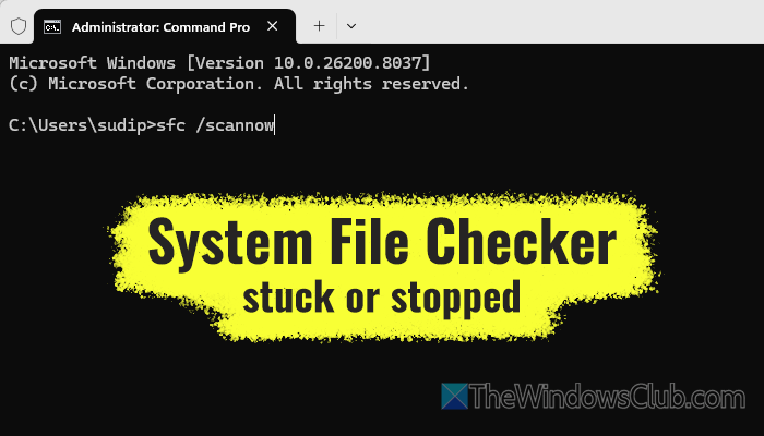 System File Checker stuck or stopped in Windows 11 System-File-Checker-stuck-or-stopped.png