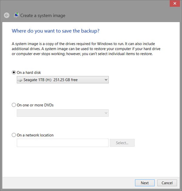 How to create multiple System Images on a single external USB drive in Windows 10 system-image-2.jpg