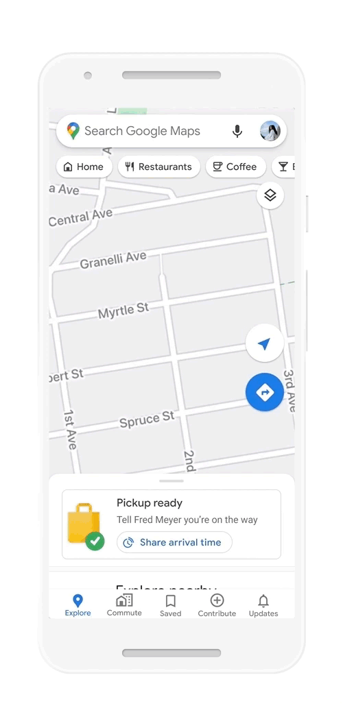 Google Maps gets new AI advancements with Live View and more Tacoma_white_phone.mp4.gif