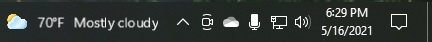 KB5003173 enables Windows 10 taskbar feed, but there’s a catch Taskbar-feed-blurry.jpg