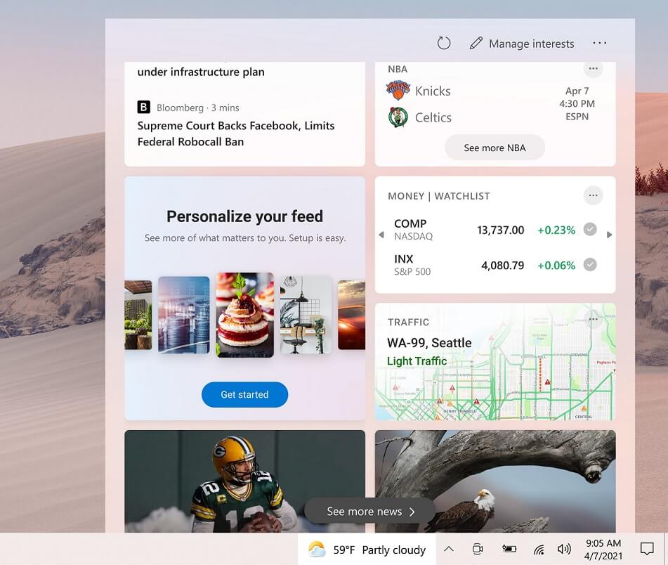 KB5003173 enables Windows 10 taskbar feed, but there’s a catch Taskbar-feed.jpg