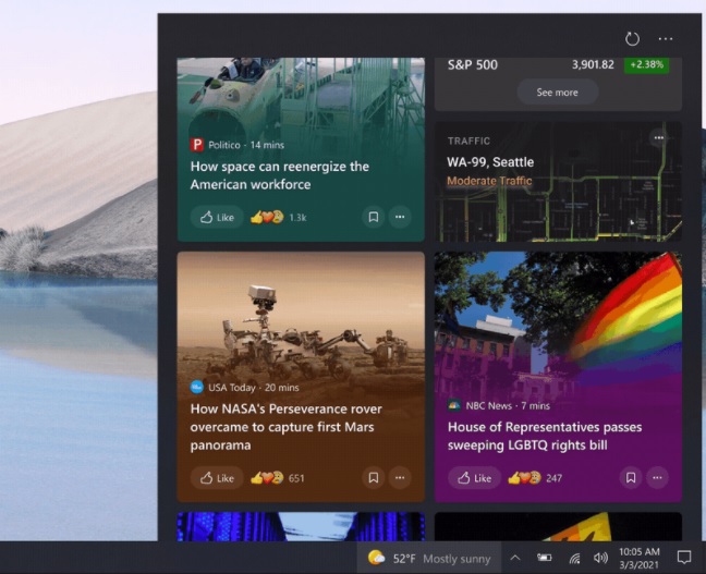 Windows 10’s News and Interests taskbar feed gets new features Taskbar-feed-redesign.jpg