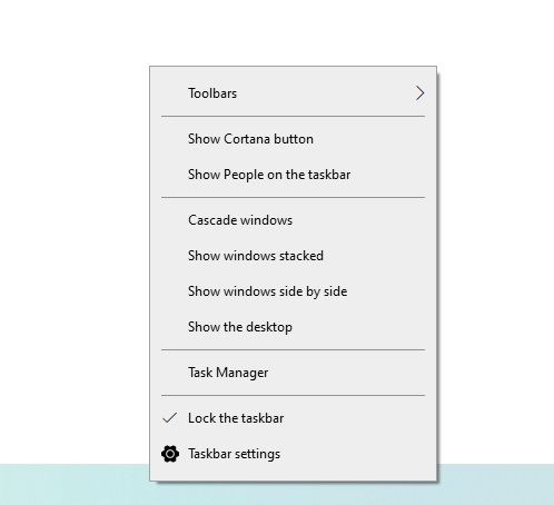 Microsoft wants to make changes to Windows 10 taskbar menu Taskbar-menu.jpg