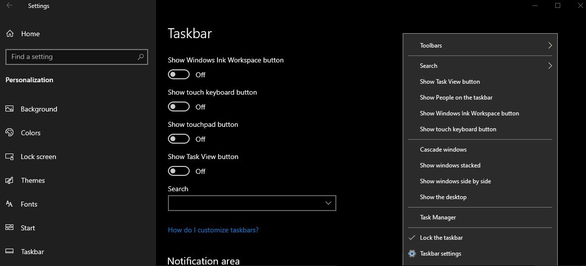 The next Windows 10 update will refine Taskbar customization options Taskbar-settings.jpg