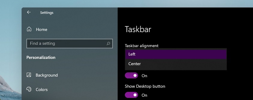 Hands-on with new Windows 11 Start Menu, arriving later this year Taskbar-settings.jpg