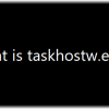 What is taskhostw.exe? Is it a virus? taskhostw-exe-100x100.png